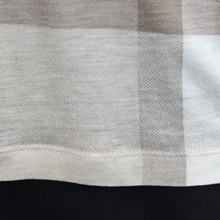 Burberry Beige Check Modal T-Shirt