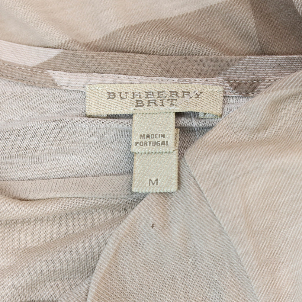 Burberry Beige Check Modal T-Shirt
