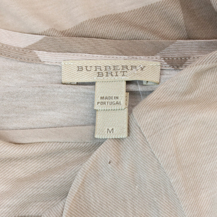 Burberry Beige Check Modal T-Shirt