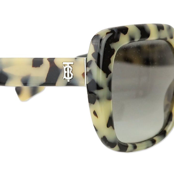 Burberry Beige Tortoise/Grey Charlotte Oversized Square Sunglasses