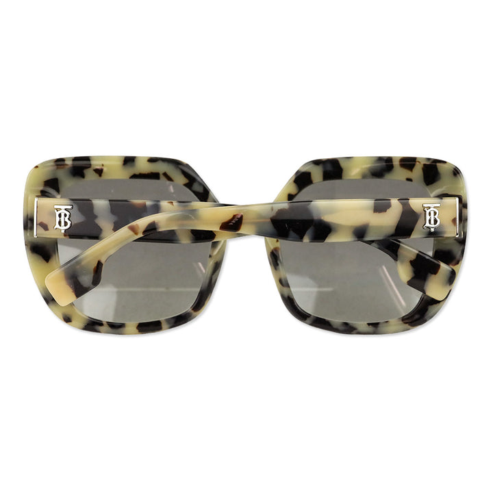 Burberry Beige Tortoise/Grey Charlotte Oversized Square Sunglasses