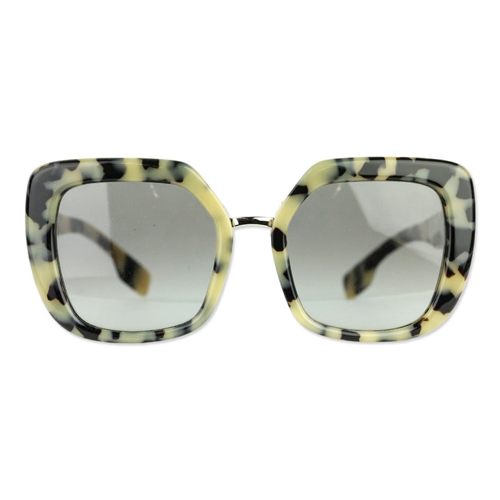 Burberry Beige Tortoise/Grey Charlotte Oversized Square Sunglasses