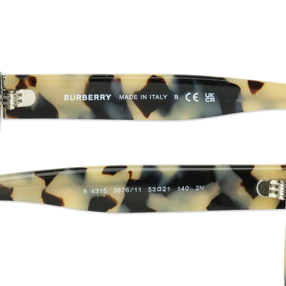 Burberry Beige Tortoise/Grey Charlotte Oversized Square Sunglasses