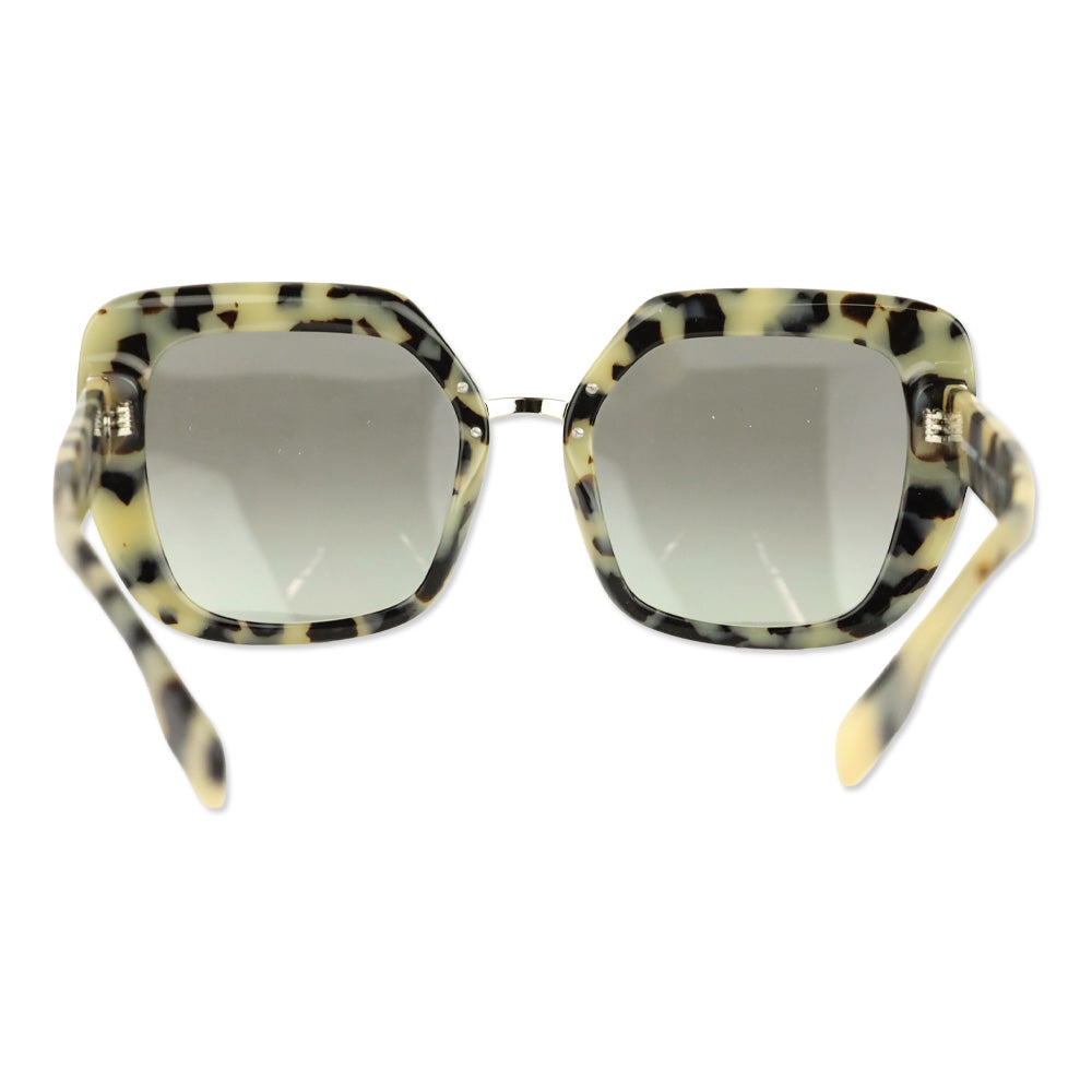Burberry Beige Tortoise/Grey Charlotte Oversized Square Sunglasses