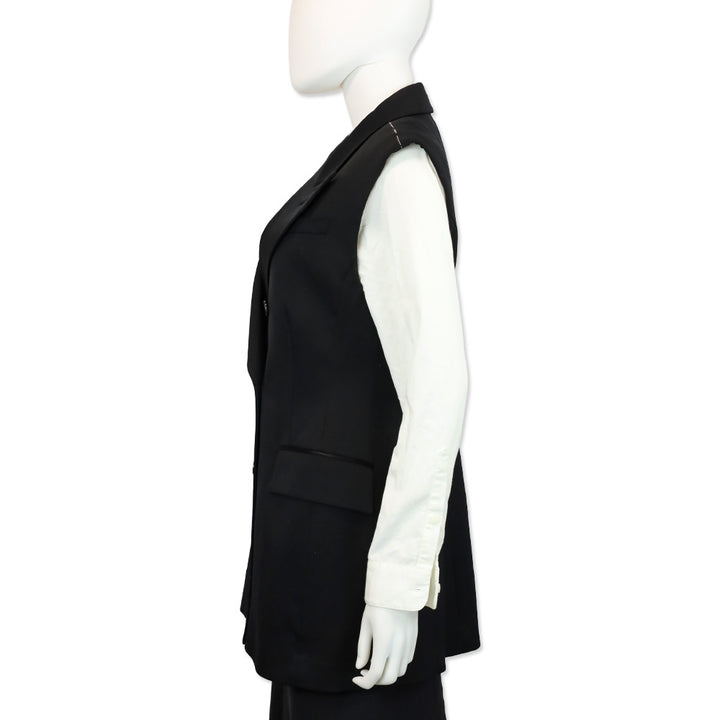 Burberry Black Double-Breasted Gilet