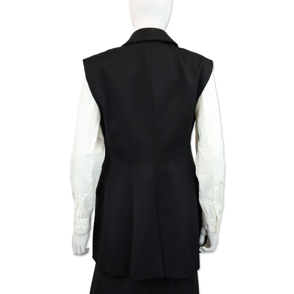 Burberry Black Double-Breasted Gilet