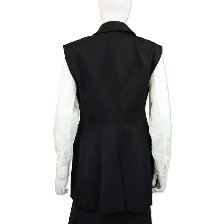 Burberry Black Double-Breasted Gilet