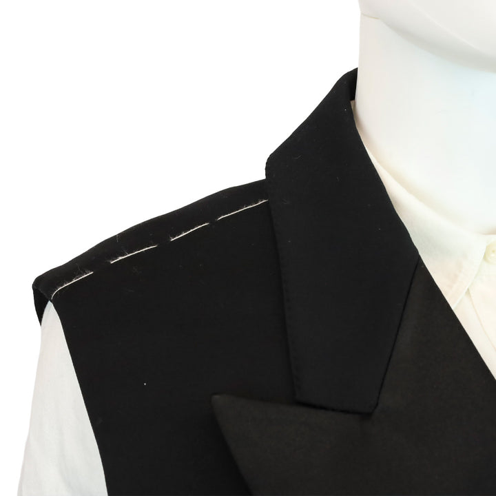 Burberry Black Double-Breasted Gilet