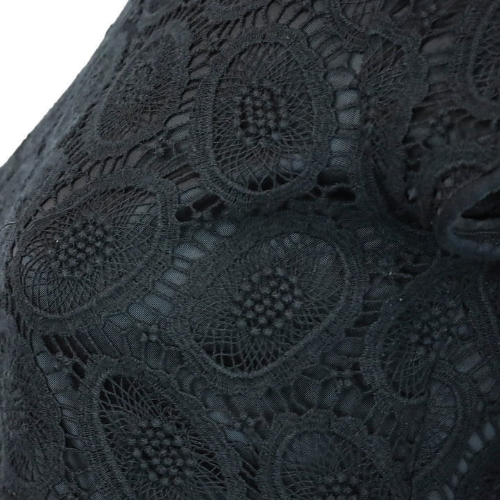 Burberry Black Eyelet Babydoll Mini Dress