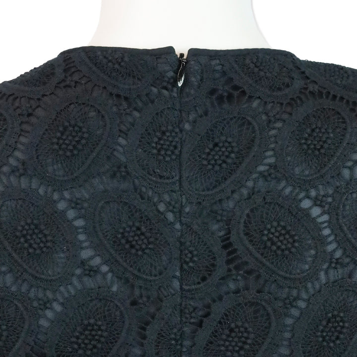 Burberry Black Eyelet Babydoll Mini Dress