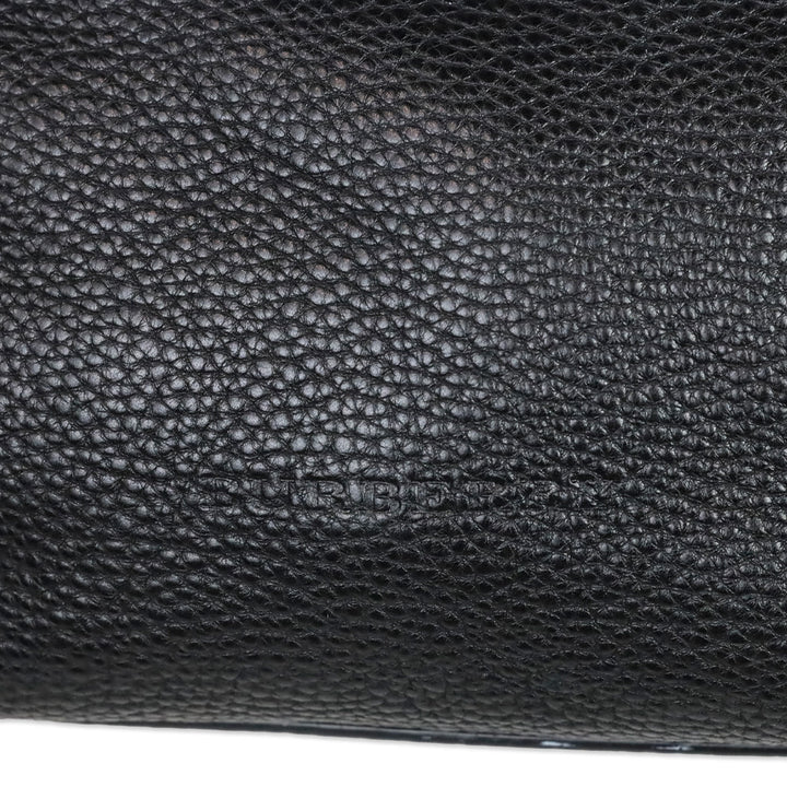 Burberry Black Grained Leather Small Maidstone Tote