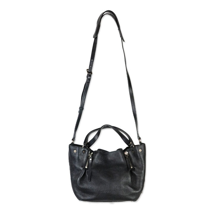 Burberry Black Grained Leather Small Maidstone Tote