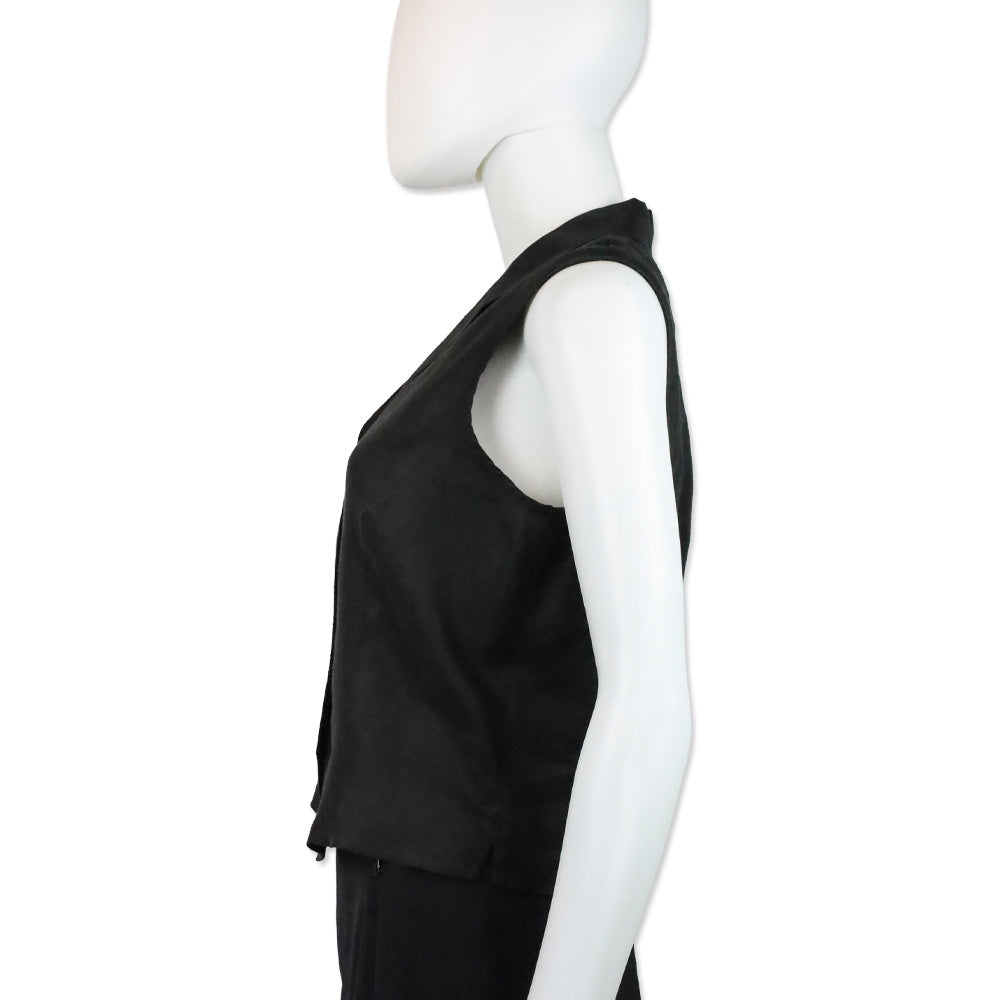 Burberry Black Linen Vest