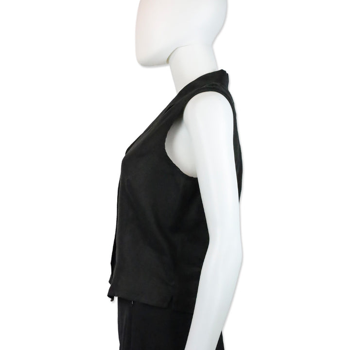 Burberry Black Linen Vest