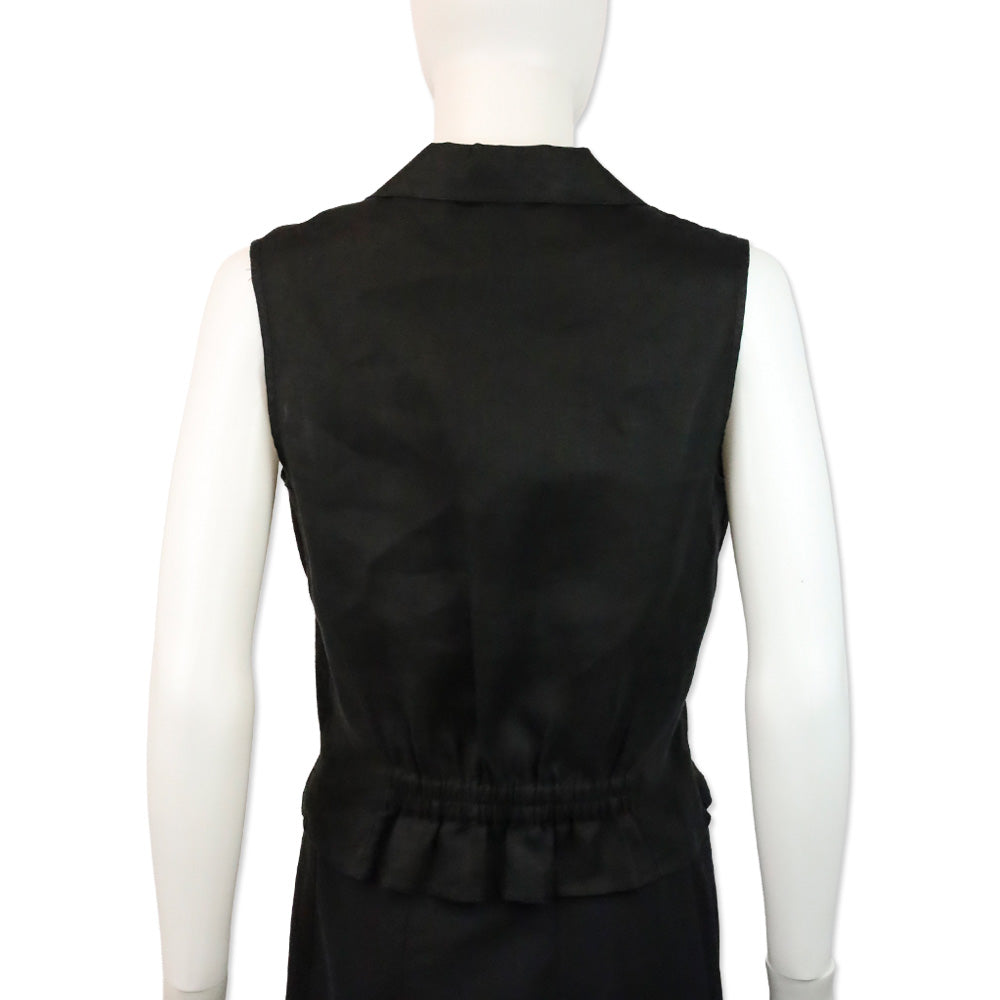 Burberry Black Linen Vest