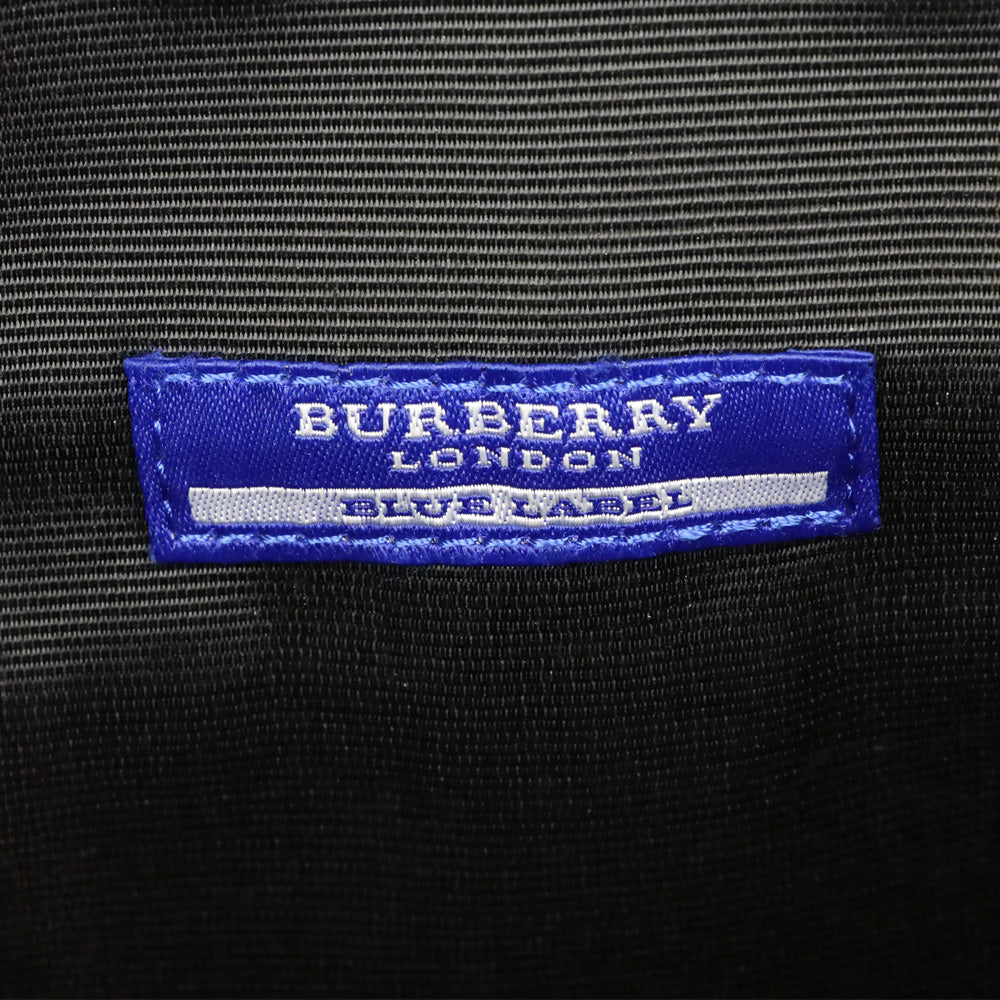 Burberry Black Plaid Canvas Shoulder Bag