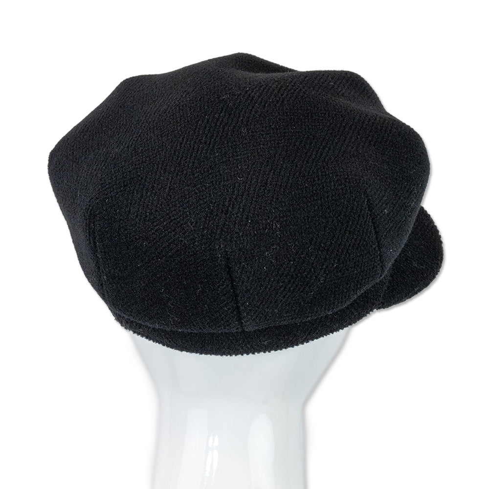 Burberry Black Wool Newsboy Cap