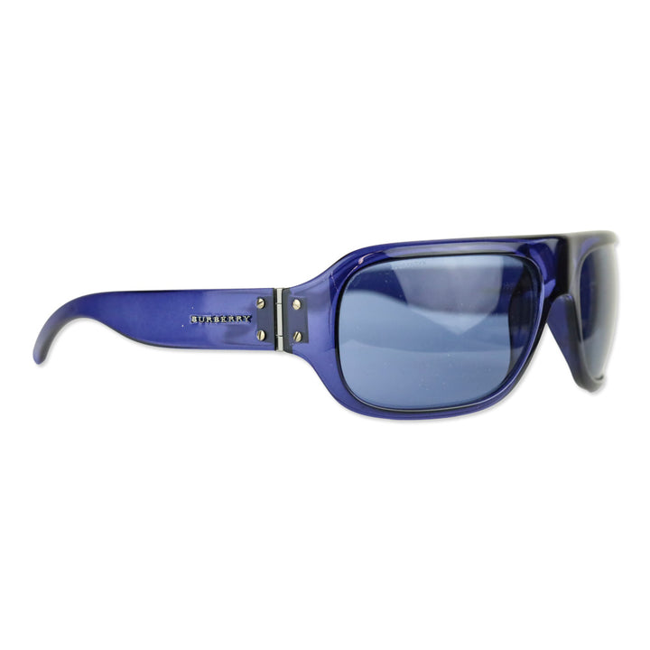 Burberry Blue Acetate Rectangle Sunglassess