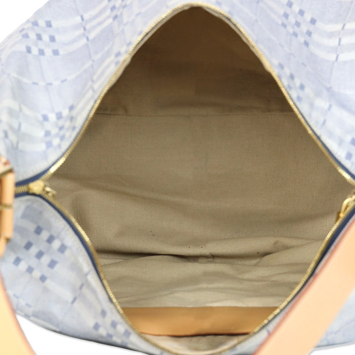 Burberry Blue Nova Check Canvas Extra Large Hobo Bag