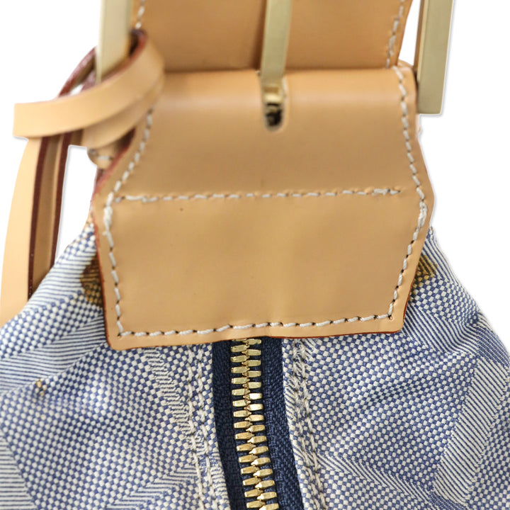 Burberry Blue Nova Check Canvas Extra Large Hobo Bag