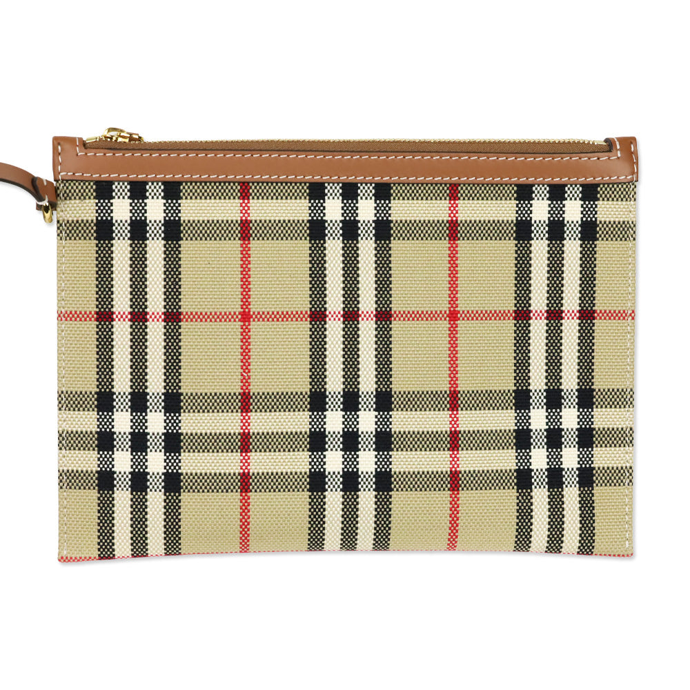 Burberry Briar Brown Medium London Check Canvas Tote Bag