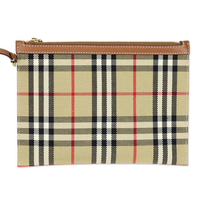 Burberry Briar Brown Medium London Check Canvas Tote Bag