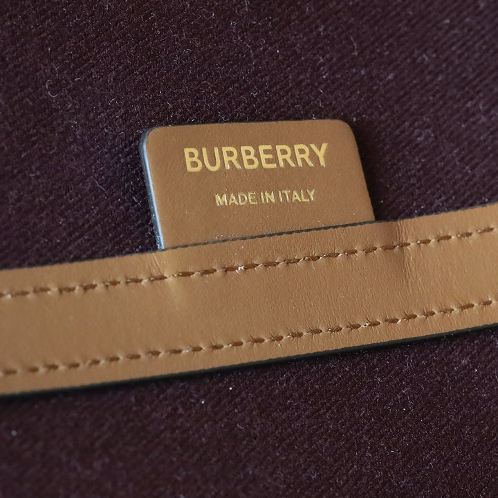 Burberry Briar Brown Medium London Check Canvas Tote Bag