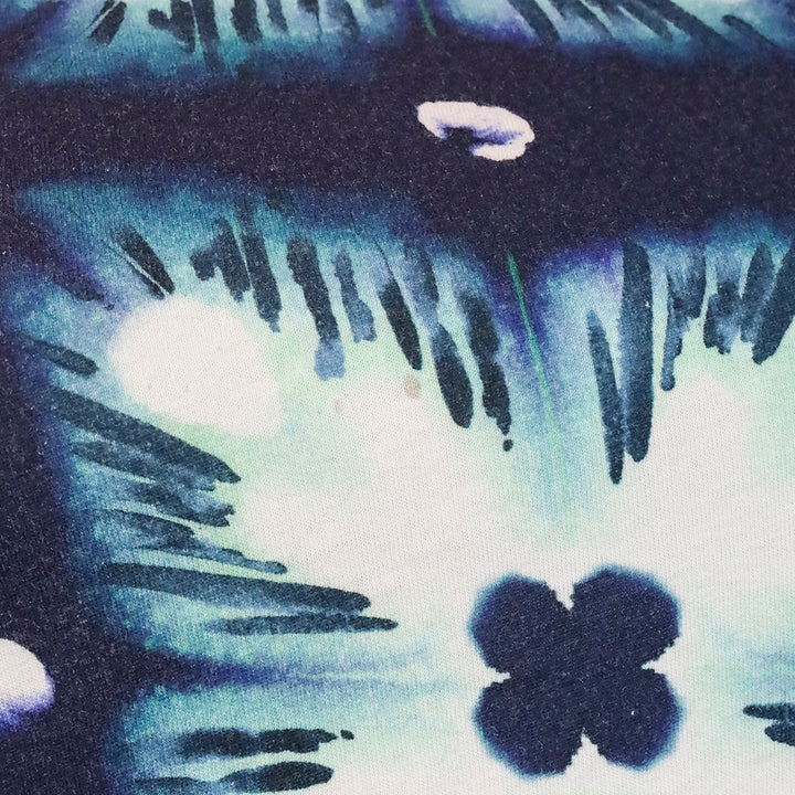 Burberry Brit Blue Floral Tie Dye Soft Cotton T-Shirt