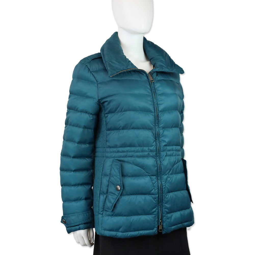 Burberry Brit Blue Teal Puffer Jacket