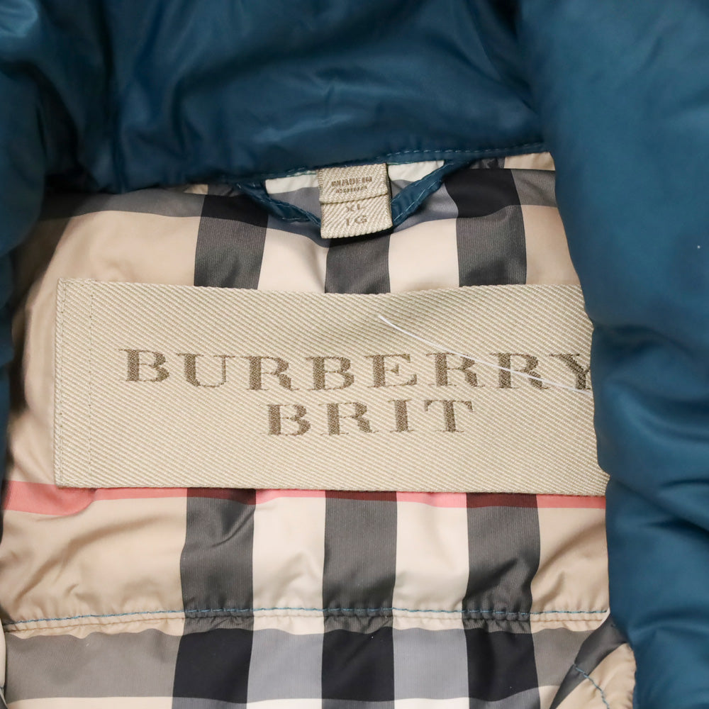 Burberry Brit Blue Teal Puffer Jacket