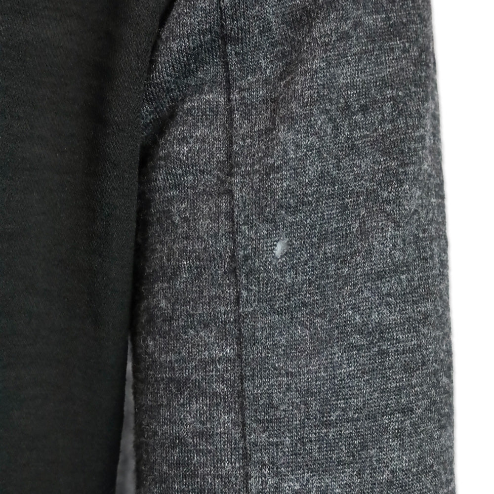 Burberry Brit Charcoal Grey/Black Henley Midi Dress