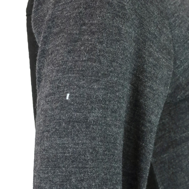 Burberry Brit Charcoal Grey/Black Henley Midi Dress