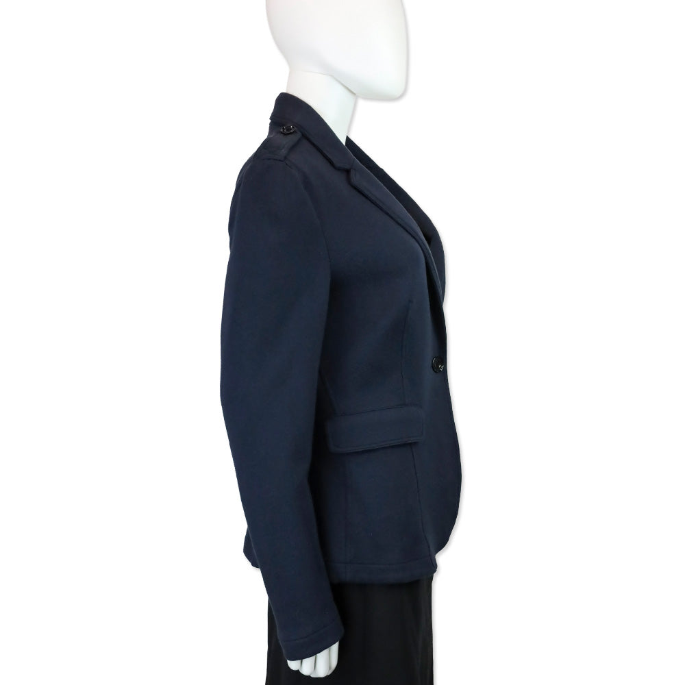 Burberry Brit Navy Cotton-Blend Blazer