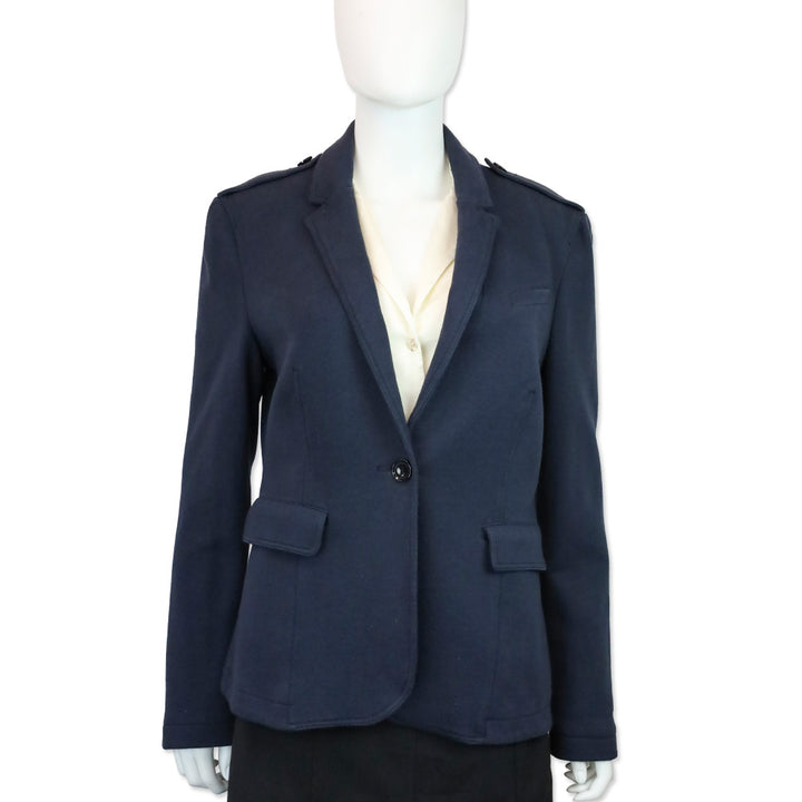 Burberry Brit Navy Cotton-Blend Blazer