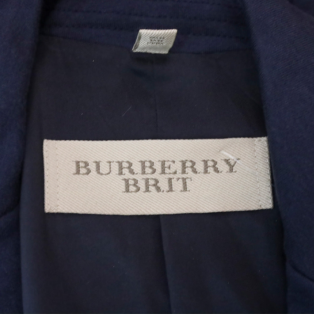 Burberry Brit Navy Cotton-Blend Blazer