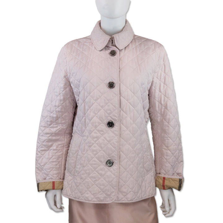 Burberry Brit Pink Diamond Quilted Jacket