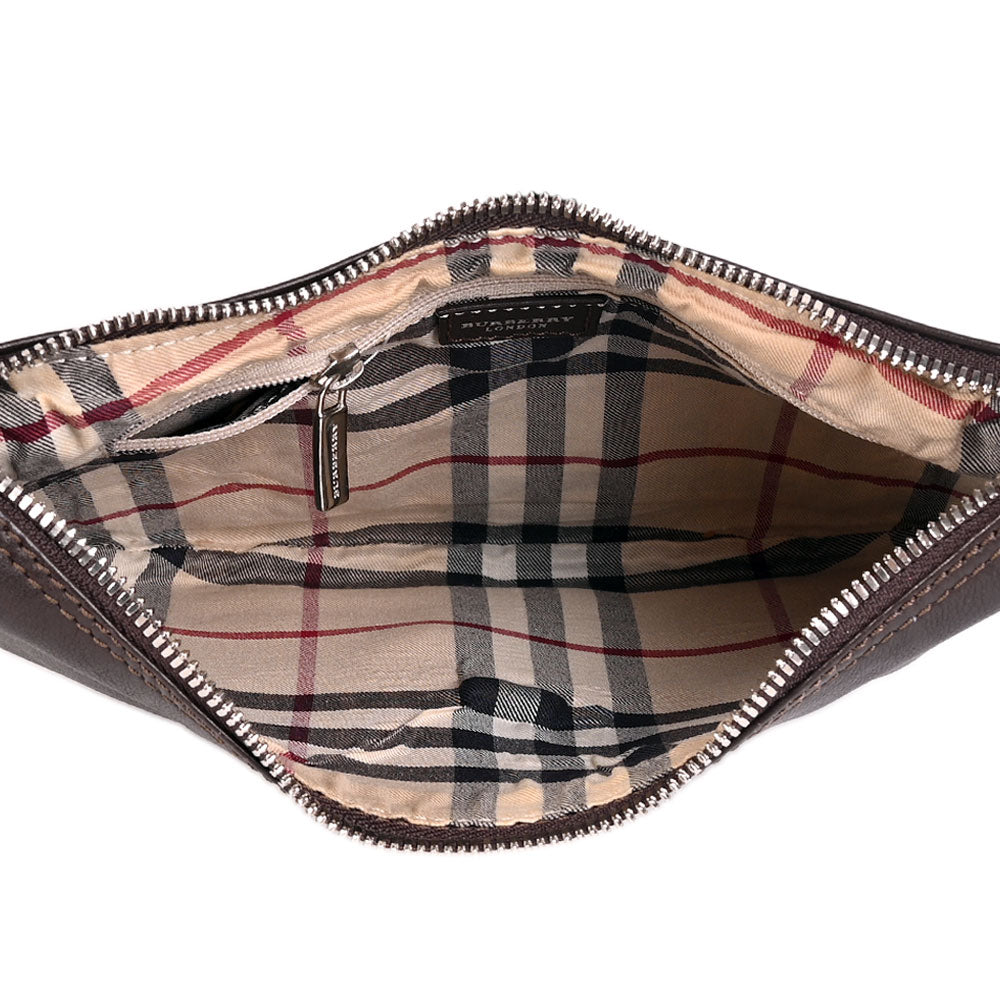 Burberry Brown Leather Toggle Shoulder Bag