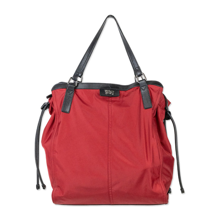 Burberry Buckleigh Red Nylon Tote