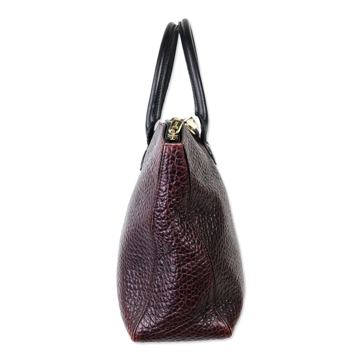 Burberry Burgundy Grain Medium Dewsbury Tote