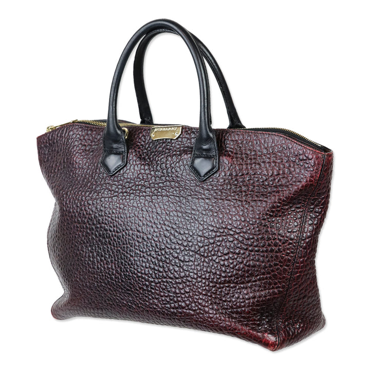 Burberry Burgundy Grain Medium Dewsbury Tote