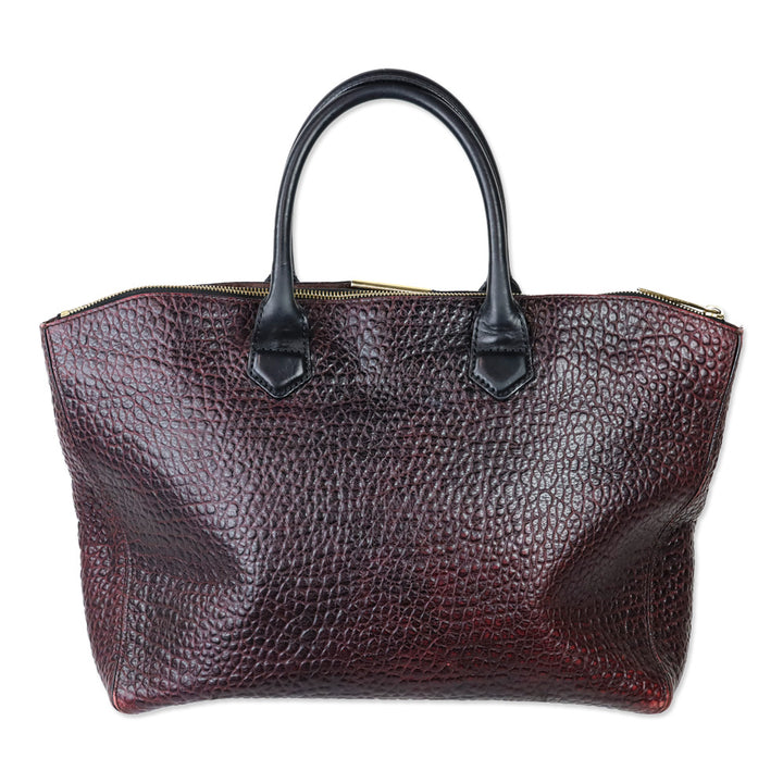 Burberry Burgundy Grain Medium Dewsbury Tote