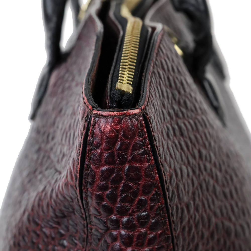 Burberry Burgundy Grain Medium Dewsbury Tote