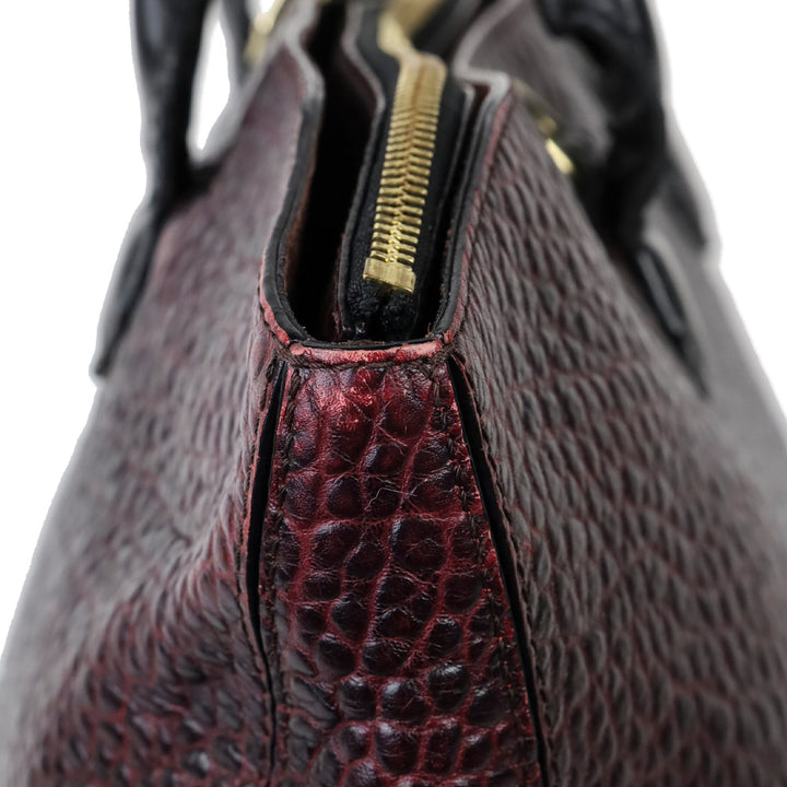 Burberry Burgundy Grain Medium Dewsbury Tote