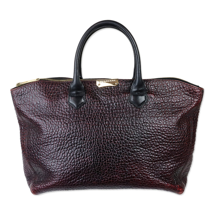 Burberry Burgundy Grain Medium Dewsbury Tote