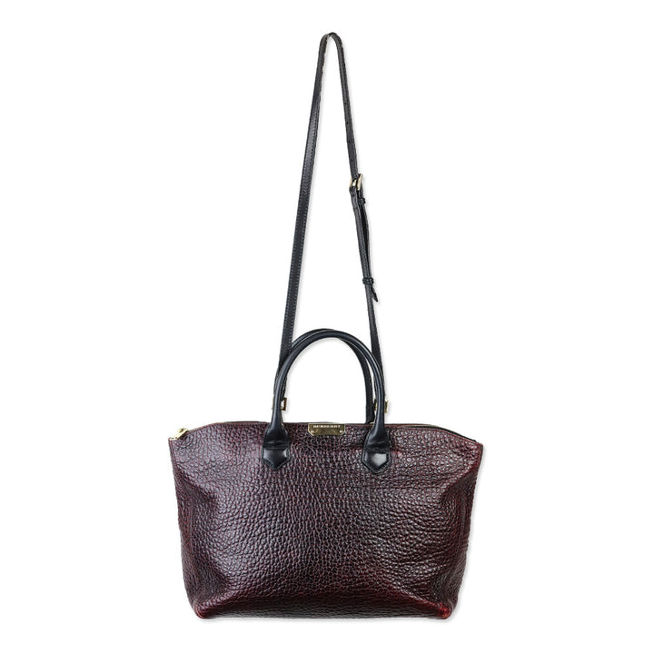 Burberry Burgundy Grain Medium Dewsbury Tote