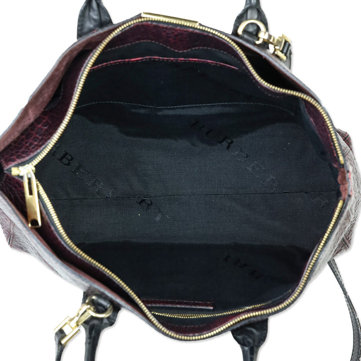 Burberry Burgundy Grain Medium Dewsbury Tote