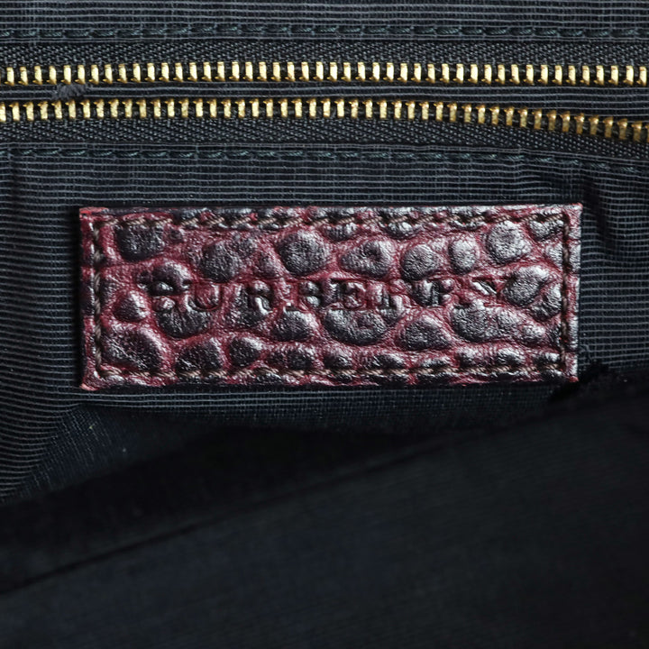 Burberry Burgundy Grain Medium Dewsbury Tote