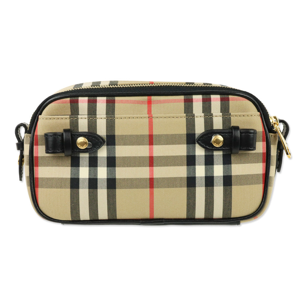 Burberry Check Plaid Crossbody Bag
