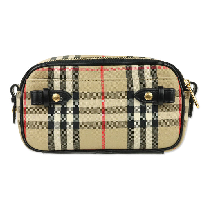 Burberry Check Plaid Crossbody Bag