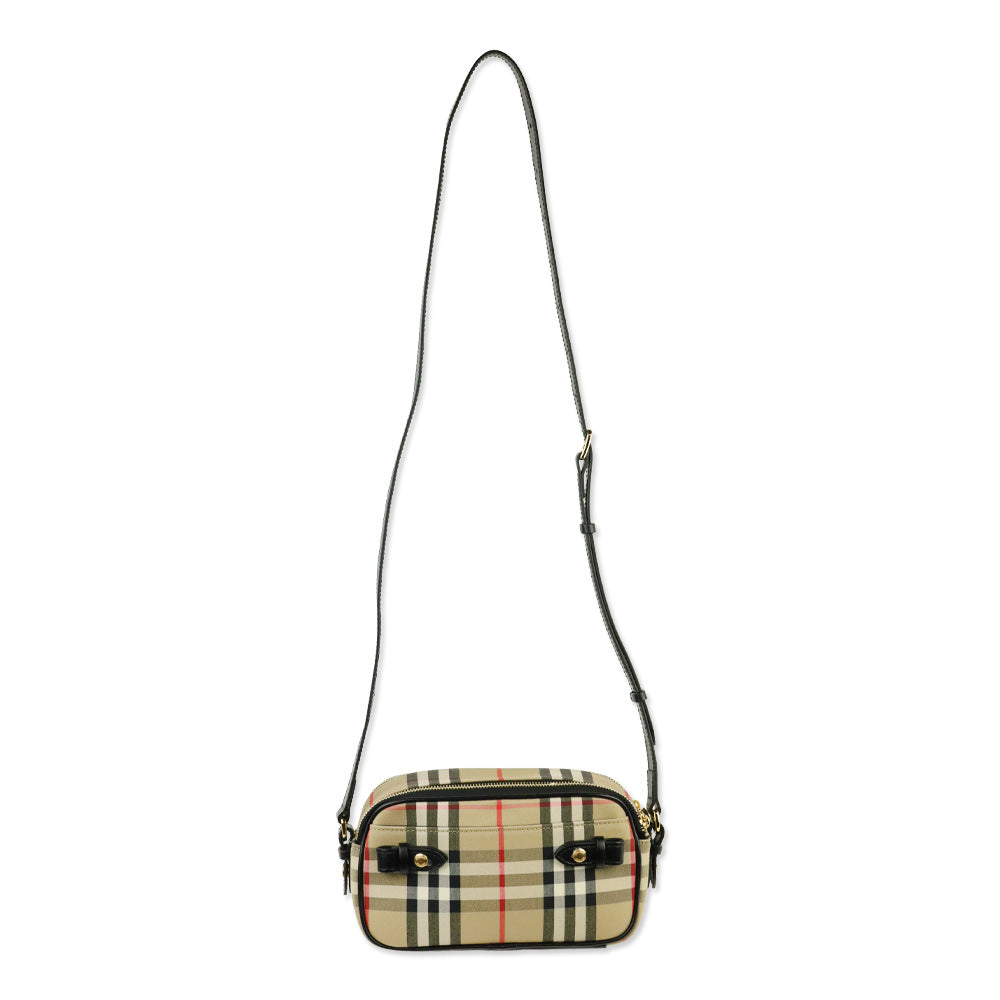 Burberry Check Plaid Crossbody Bag